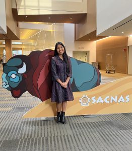 Kaylee Manuel at SACNAS conference